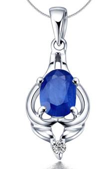 Sterling Silver Pendant Made With Cubic Zirconia