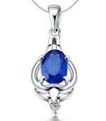 Sterling Silver Pendant Made With Cubic Zirconia