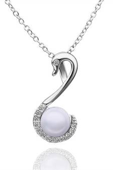 Sterling Silver Pendant Made With Cubic Zirconia