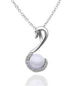 Sterling Silver Pendant Made With Cubic Zirconia