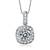 Sterling Silver Pendant Made With Cubic Zirconia