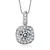 Sterling Silver Pendant Made With Cubic Zirconia