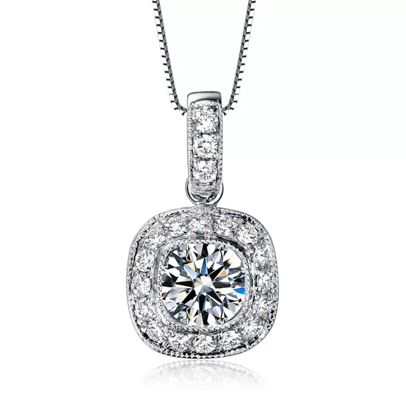 Sterling Silver Pendant Made With Cubic Zirconia