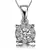 Sterling Silver Pendant Made With Cubic Zirconia
