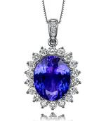 Sterling Silver Pendant Made With Cubic Zirconia