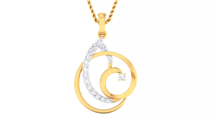 Sterling Silver Pankhudi Pendan