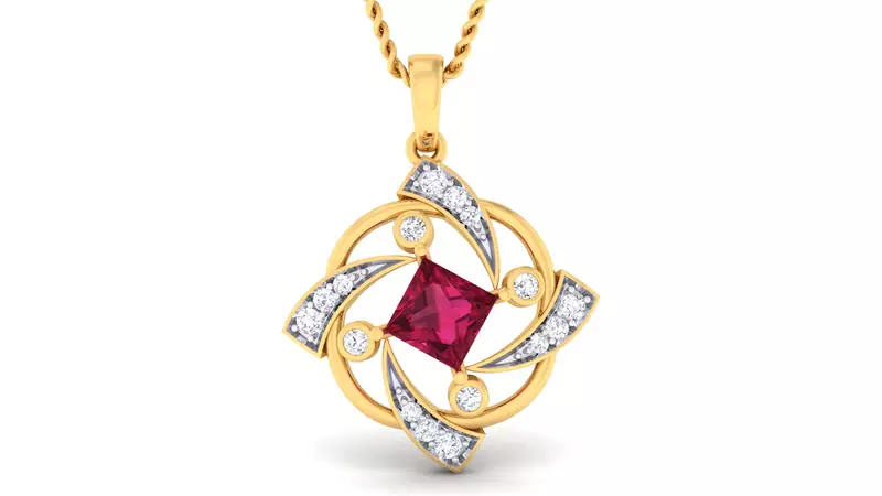 Sterling Silver Jammu Pendan