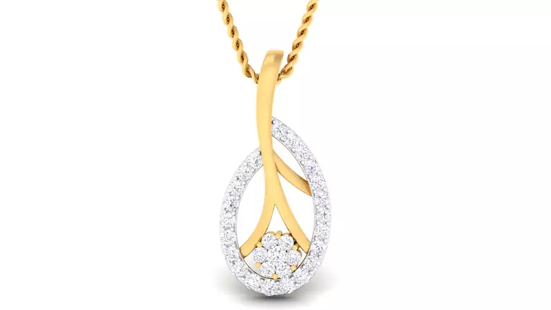 Sterling Silver Pranali Pendan