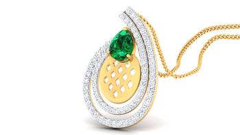 Sterling Silver Trupti  Pendan 2