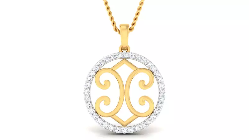 Sterling Silver Heena  Pendan