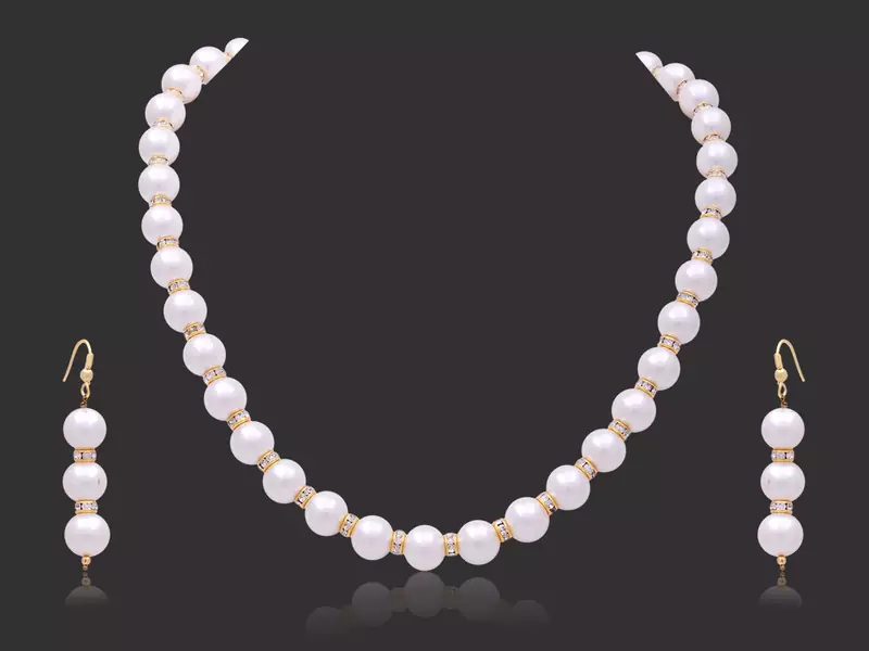 BEAUTIFUL SHELL PEARLS MALA