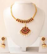 Beautiful Kemp Green Necklace Set Dj08397