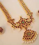 Beautiful Traditional Handmade Kemp Green Long Haar Set  