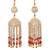 Maroon and Golden Traditional Bridal Kaleere