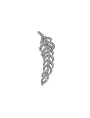 Clear CZ AD American Diamond Ear Cuffs Earrings Jewellery for Women - Orniza 4