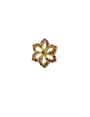 Ruby Red CZ AD American Diamond Stud Earrings Jewellery for Women - Orniza 4