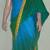 designer shaded wrinkle chiffon saree