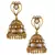 South Indian Faux Pearl Cut Work Jhumka Earring
