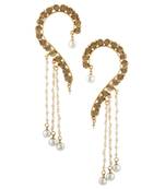 South Indian Cuff Pearl Ethnic Earrings Jewelry