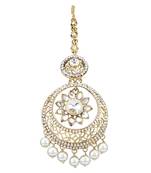 Ethnic Indian Bollywood Jewelry Set Traditional Fashion Maang TikkaORMA0213WH