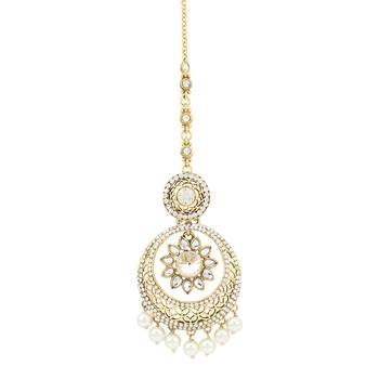 Ethnic Indian Bollywood Jewelry Set Traditional Fashion Maang TikkaORMA0213WH 2
