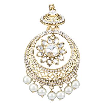 Ethnic Indian Bollywood Jewelry Set Traditional Fashion Maang TikkaORMA0213WH 3