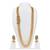 Ethnic Indian Artisan Fashion Jewelry Set Mutli chain Necklace SetCHNE0217WH