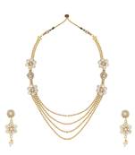 Ethnic Indian Bollywood Fashion Jewelry Set Festive Necklace Set