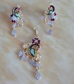 AD peacock pendant set