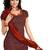 Fabdeal Black & Orange Colored  Pure Cotton  Unstitched Salwar Suit