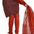 Fabdeal Black & Orange Colored  Pure Cotton  Unstitched Salwar Suit
