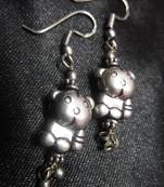 The teddy bear earrings