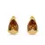 Crystal Brass, Alloy Stud Earring
