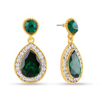 Royal Gold Sparklers Alloy Drop Earring 2