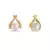Pearl & Stones Metal Stud Earring