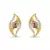 Crystal Brass, Alloy Stud Earring