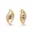 Crystal Brass, Alloy Stud Earring