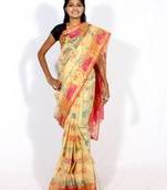 Organza Banarasi Zari Resham Work Saree