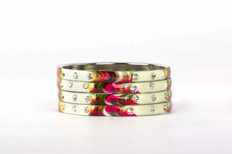 White Bangles And Bracelets