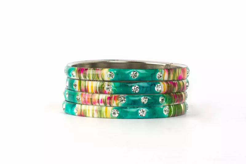 Green Bangles And Bracelets
