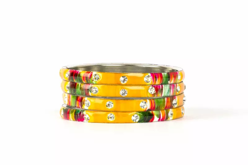 Yellow Bangles And Bracelets
