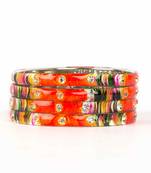 Orange Bangles And Bracelets