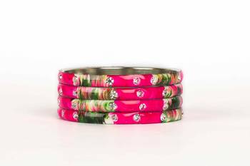 Fuschia Bangles And Bracelets 1