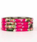Fuschia Bangles And Bracelets