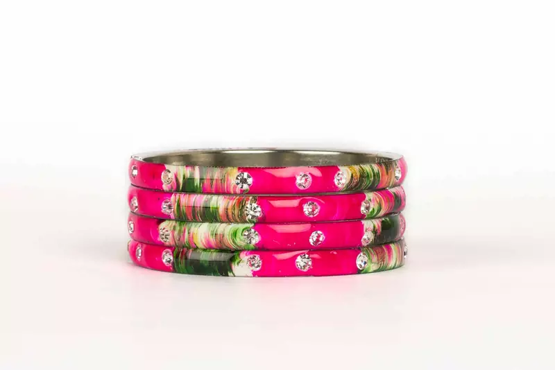 Fuschia Bangles And Bracelets