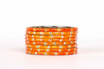 Orange Bangles And Bracelets 1