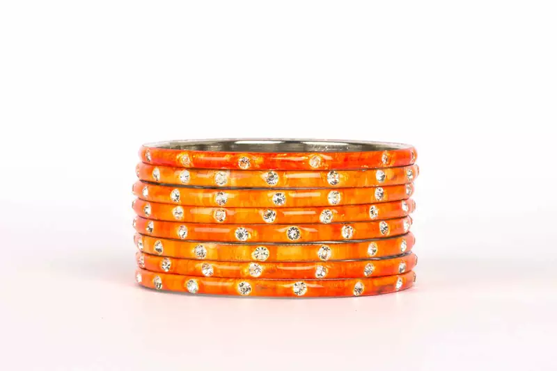 Orange Bangles And Bracelets