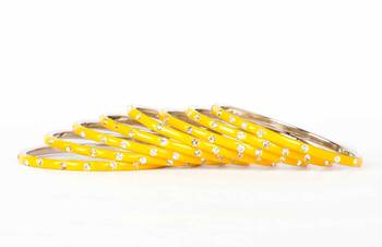 Yellow Bangles And Bracelets 1