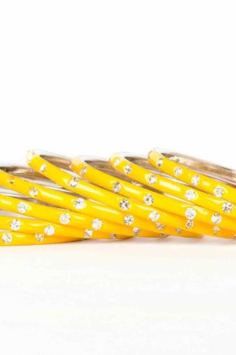 Yellow Bangles And Bracelets