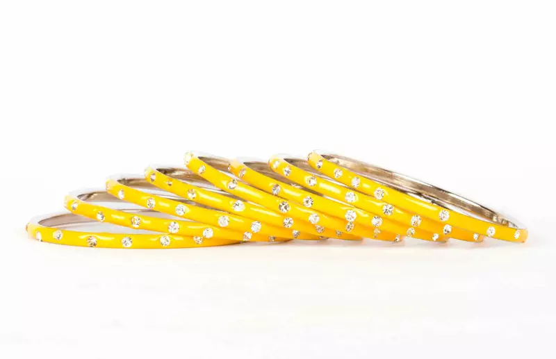 Yellow Bangles And Bracelets